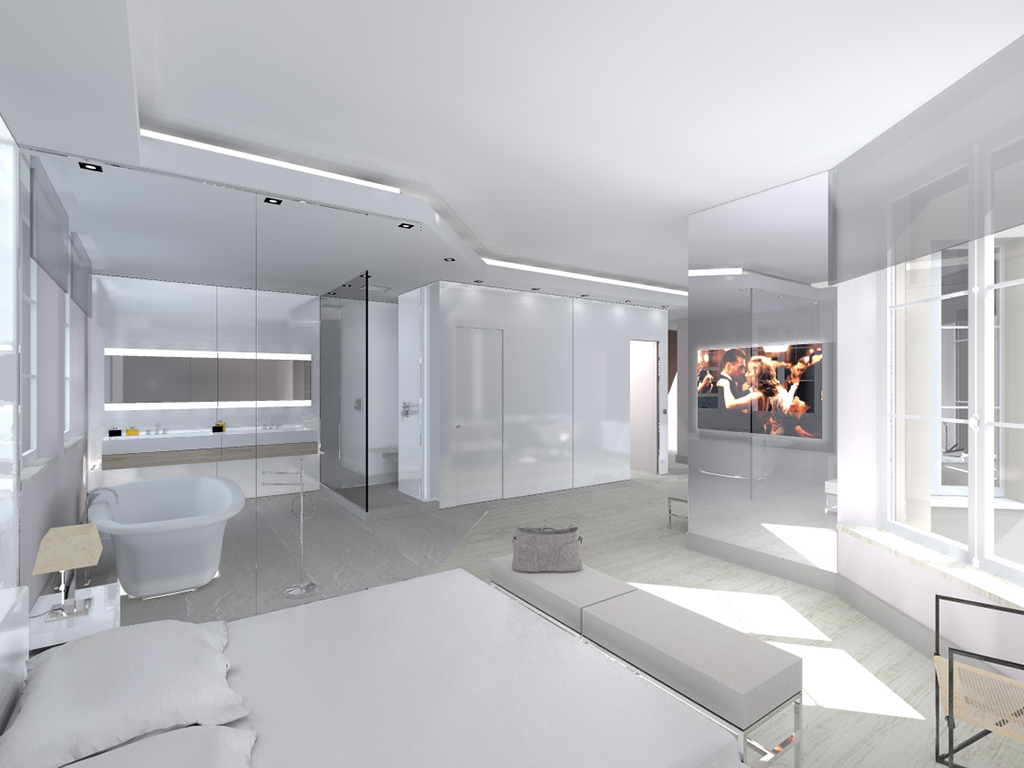 Conception 3D bedroom - Glamhouse
