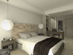Conception 3D bedroom - Glamhouse